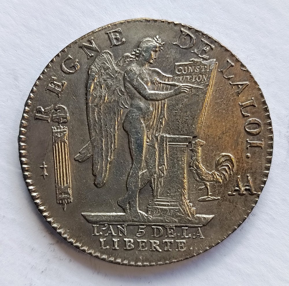 Écu 1793 AA au génie monnaies europe medievale france royales ecu 1793 aa au genie