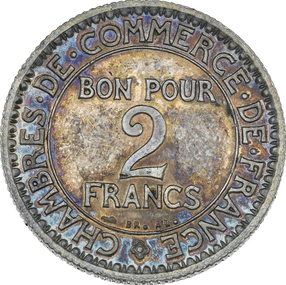 monnaies monde france 2 francs 1920 essai argent a 680 1000 inedit