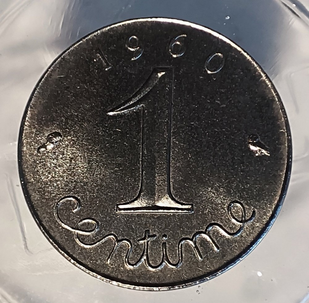 monnaies monde france 1 centime 1960 pre serie