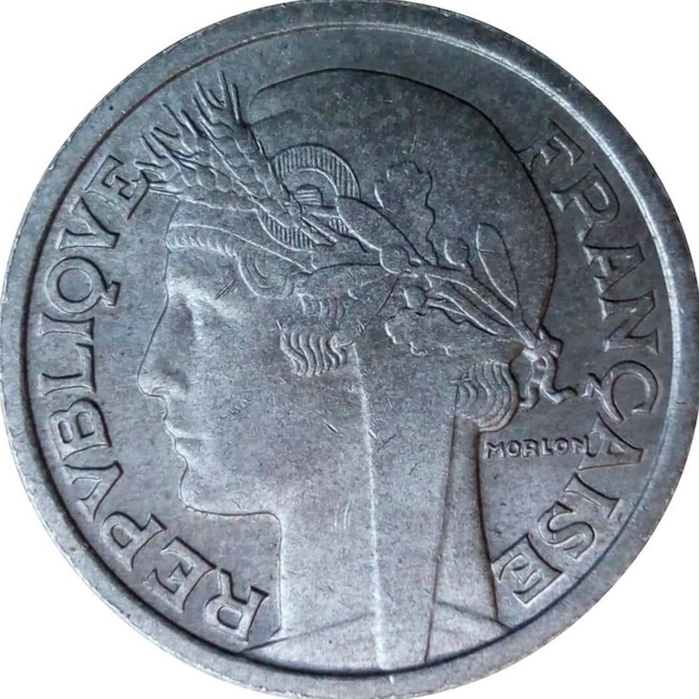 2 francs 1945 C monnaies monde france 2 francs 1945 c