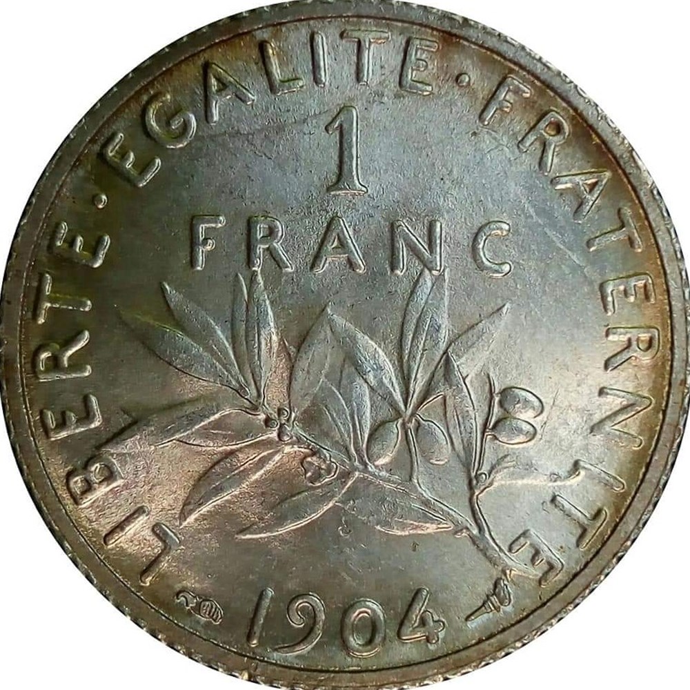 monnaies monde france 1 franc 1904
