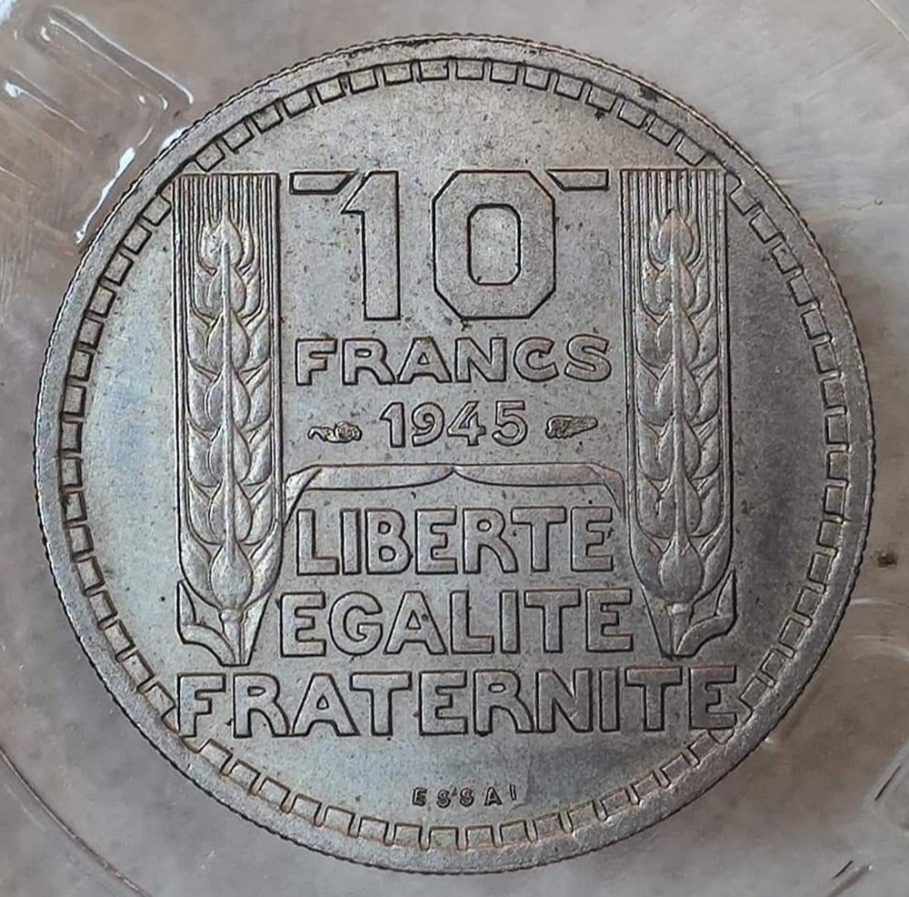 10 francs 1945 essai monnaies monde france 10 francs 1945 essai