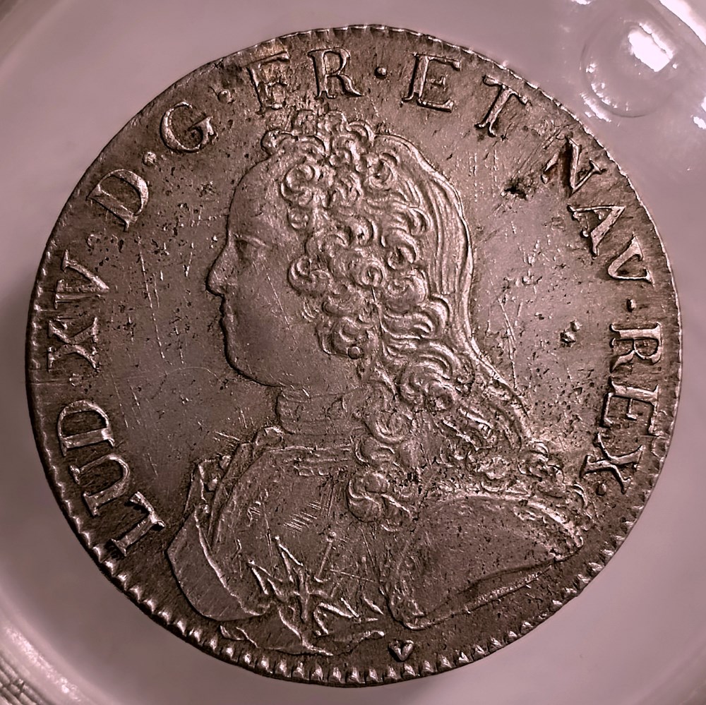 monnaies europe medievale france royales ecu 1732 aux branches olivier