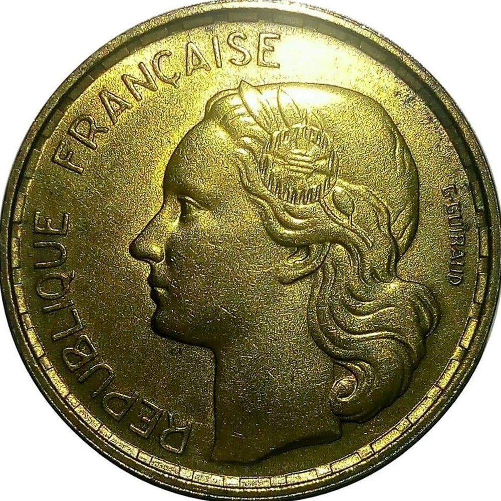 50 francs 1950 monnaies monde france 50 francs 1950
