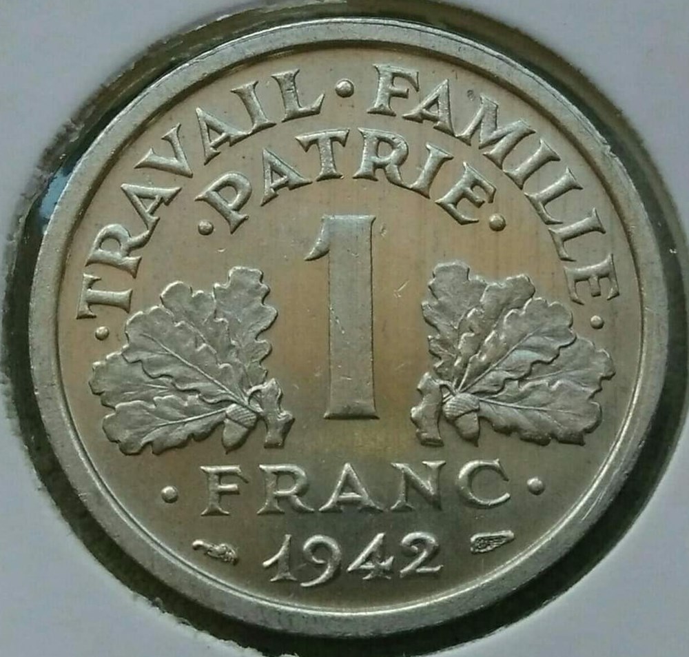 1 franc 1942 essai monnaies monde france 1 franc 1942 essai