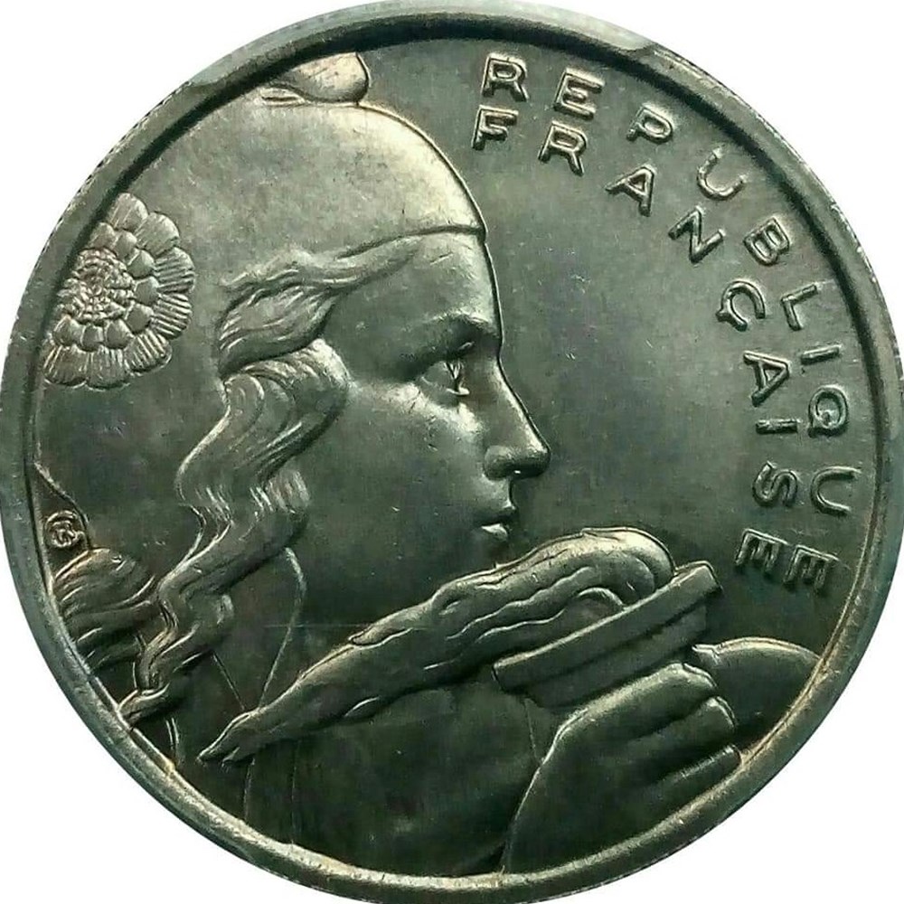 100 francs 1958 chouette MS65 monnaies monde france 100 francs 1958 chouette ms65
