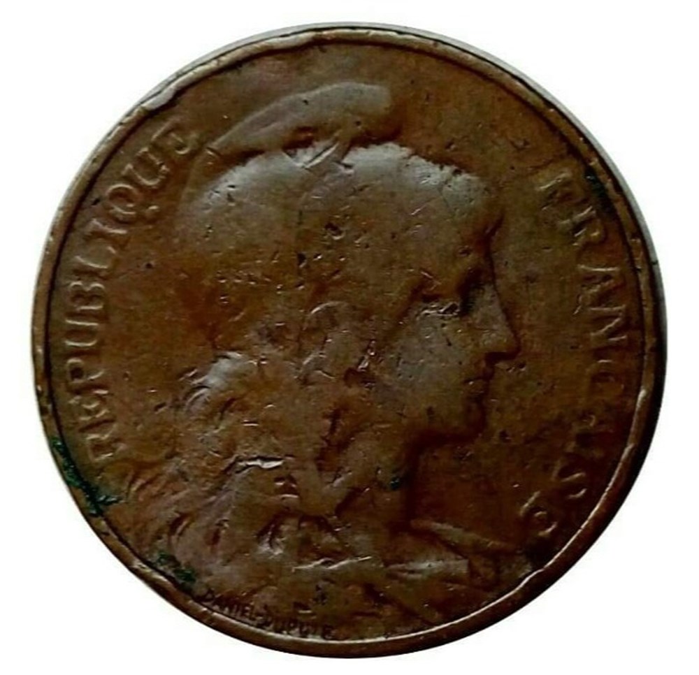 monnaies monde france 5 centimes 1921