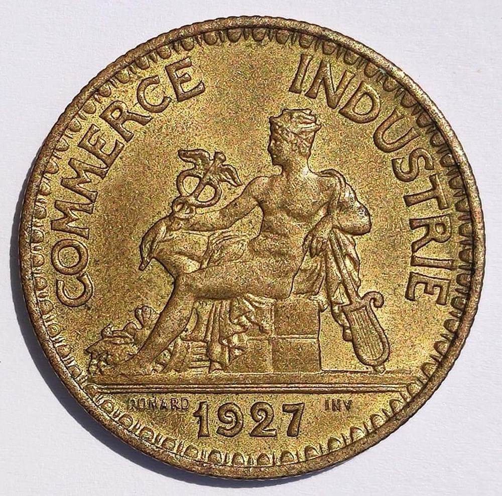 2 francs 1927 MS63 monnaies monde france 2 francs 1927 ms63