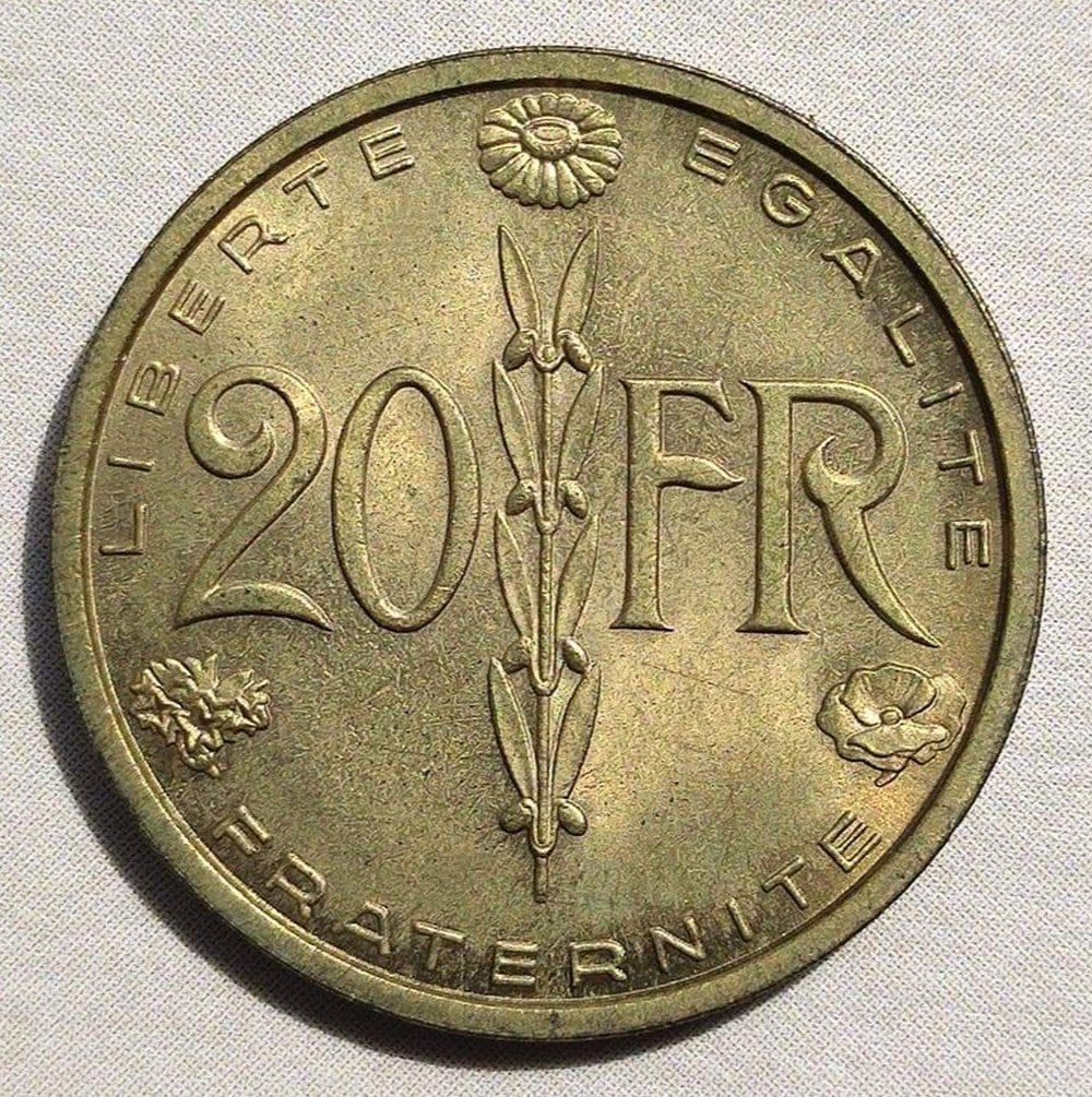 20 francs 1950 Simon pré-serie concours monnaies monde france 20 francs 1950 simon pre serie concours