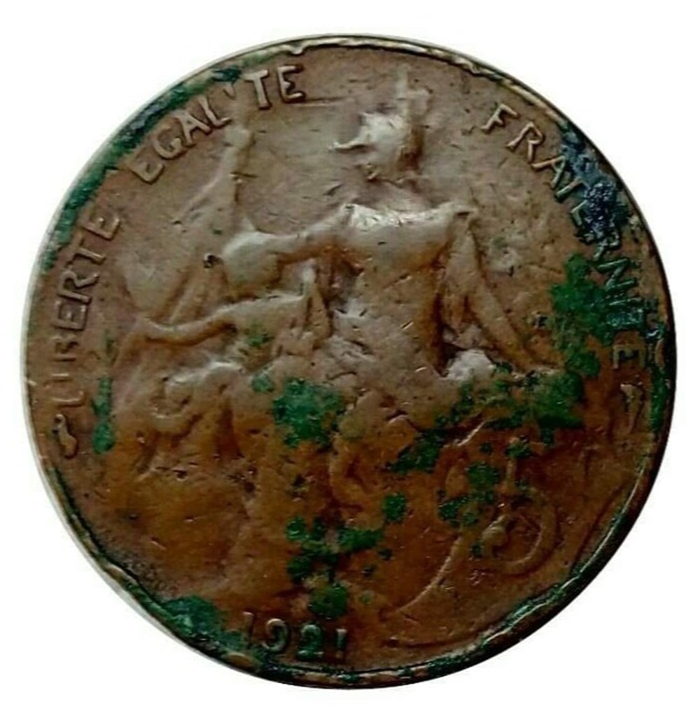monnaies monde france 5 centimes 1921