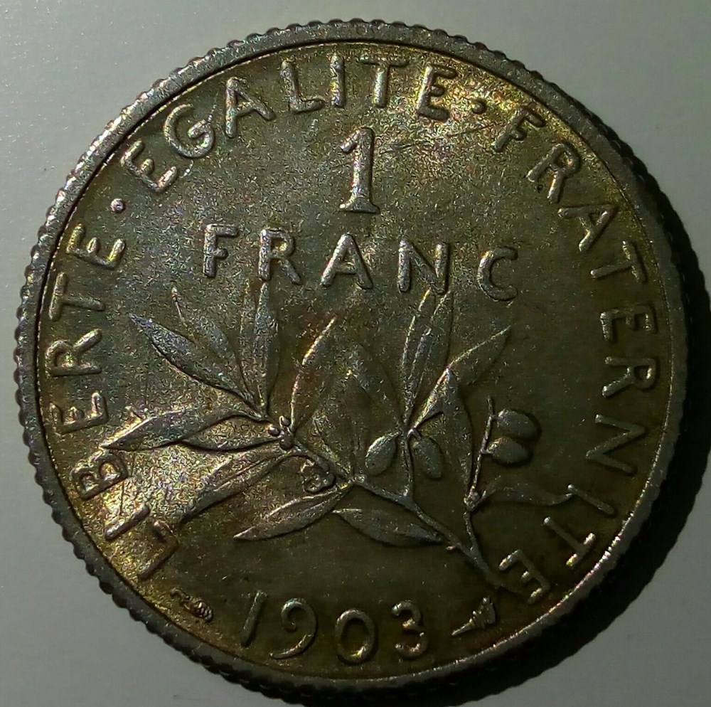 monnaies monde france 1 franc 1903 ms60