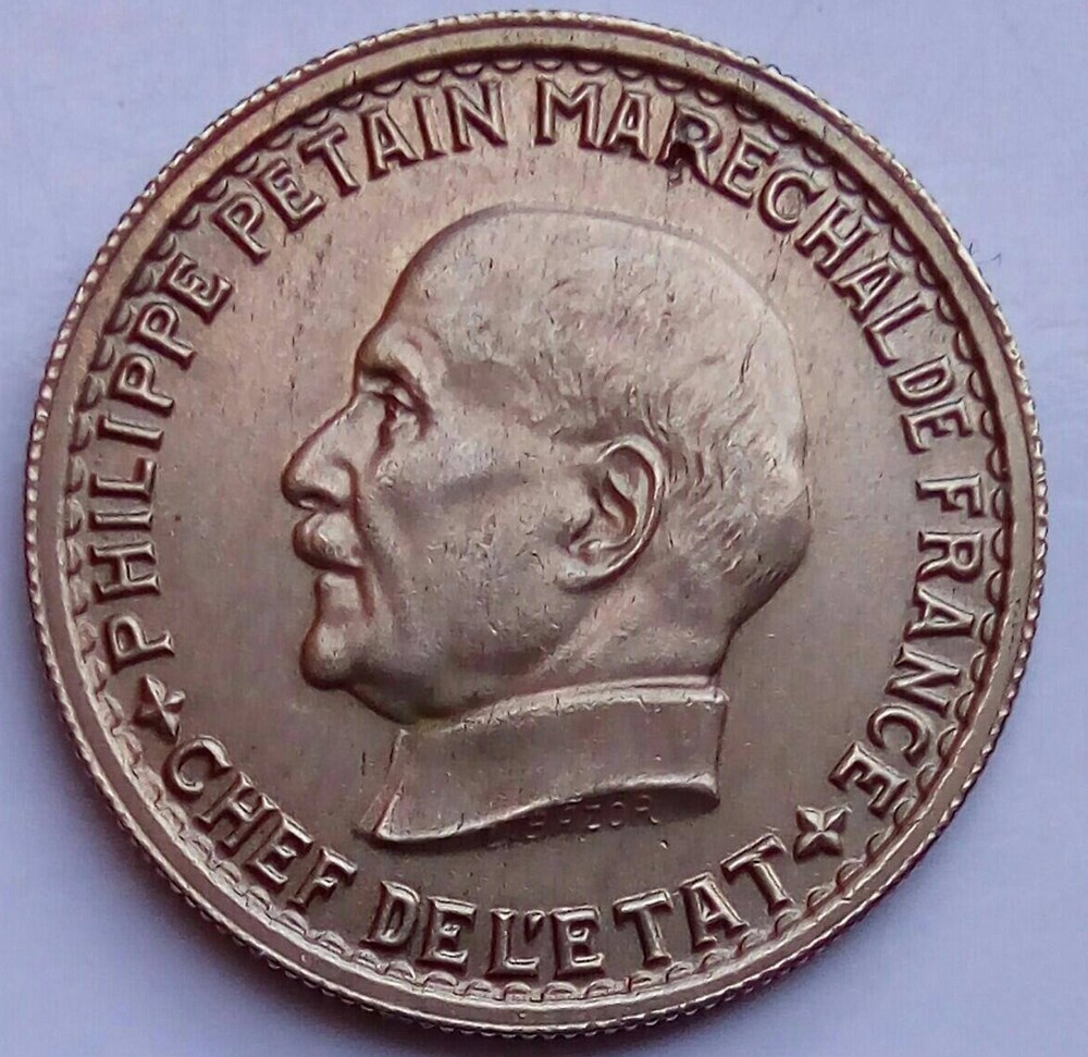 5 francs 1941 Pétain monnaies monde france 5 francs 1941 petain