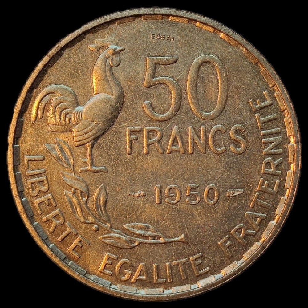 50 francs 1950 essai monnaies monde france 50 francs 1950 essai