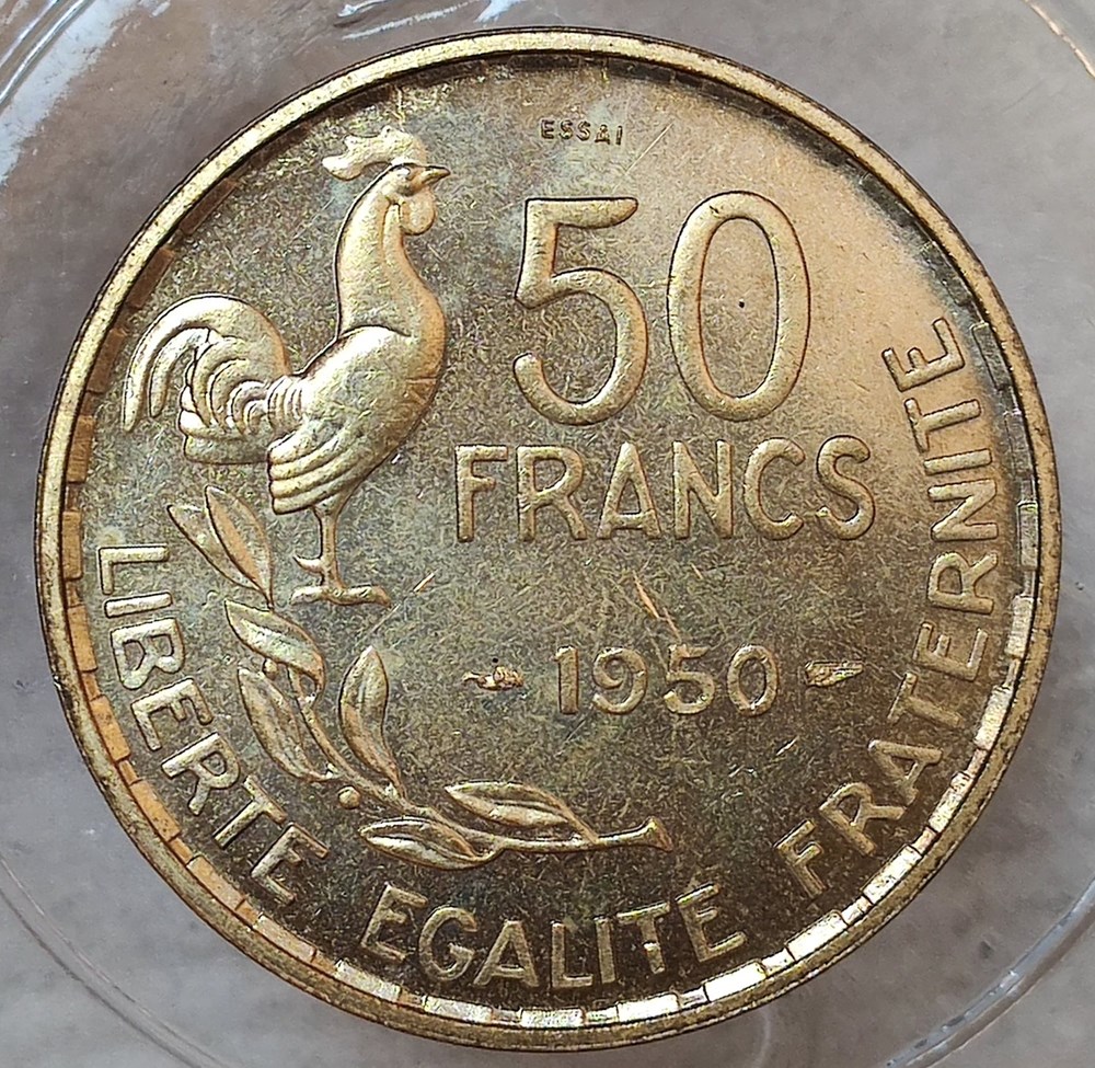 50 francs 1950 essai monnaies monde france 50 francs 1950 essai