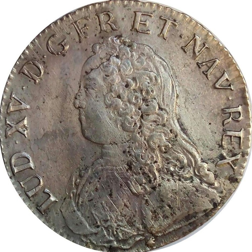 Écu 1735 D aux branches d'olivier monnaies europe medievale france royales ecu 1735 d aux branches olivier