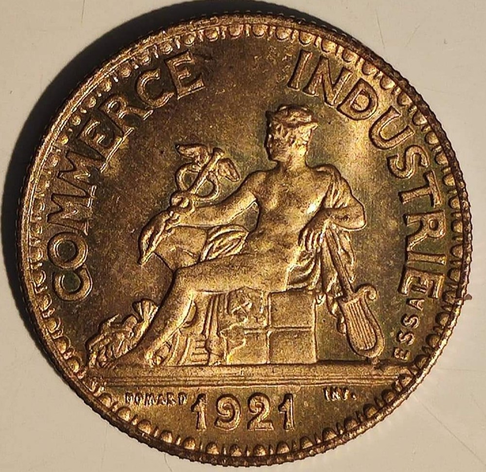 monnaies monde france 50 centimes 1921 essai