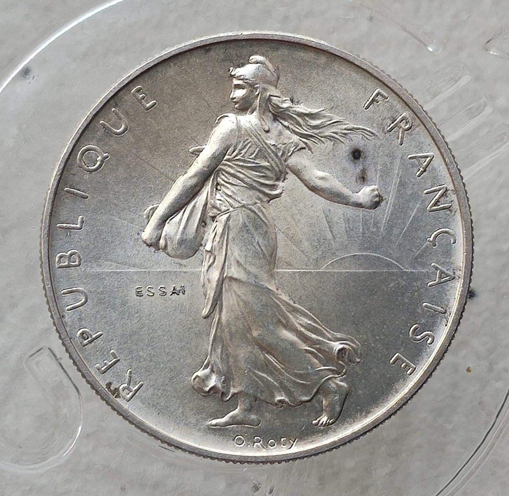 2 francs 1959 essai argent MS64 monnaies monde france 2 francs 1959 essai argent ms64