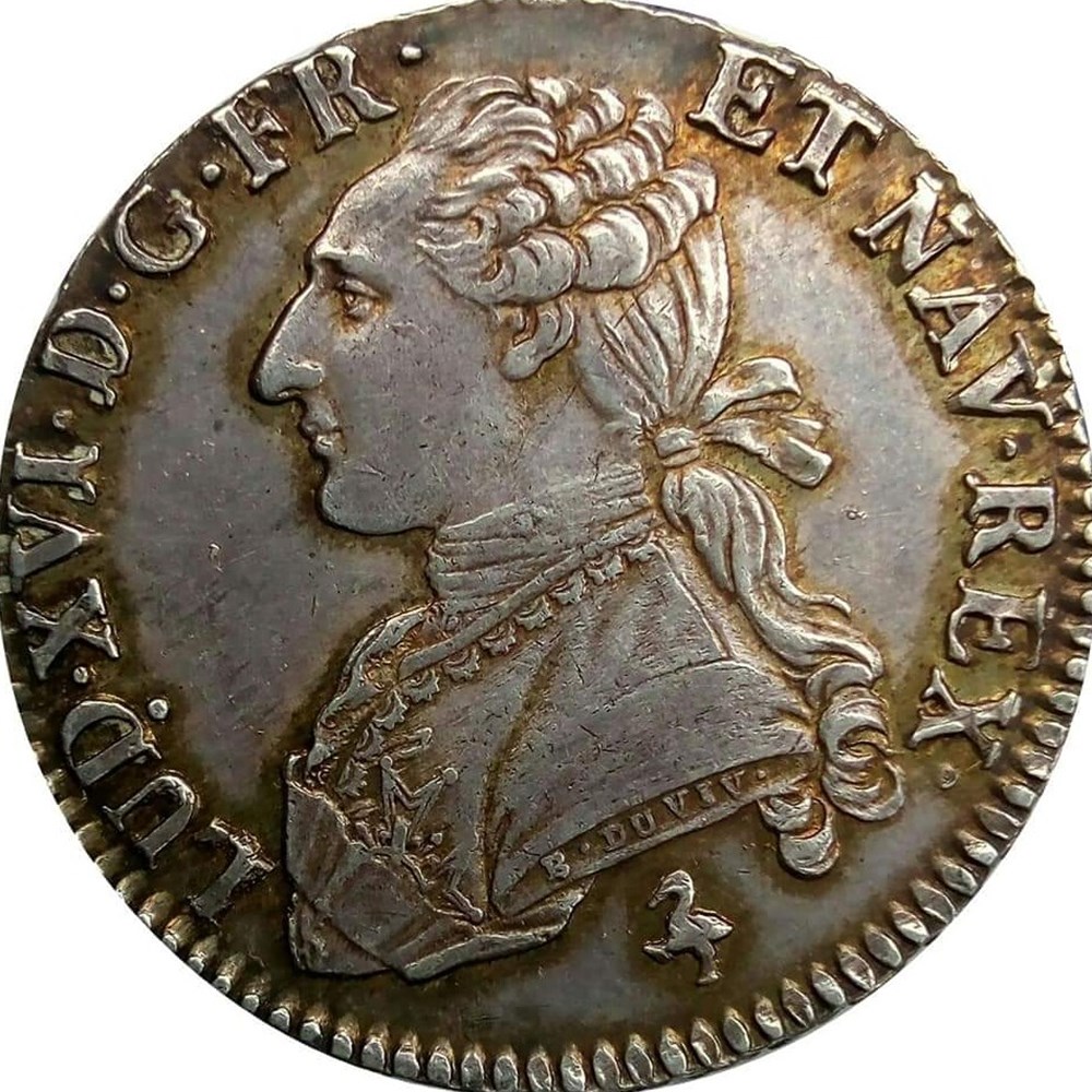 1/2 écu 1789 A aux branches d'olivier monnaies europe medievale france royales 1 2 ecu 1789 a aux branches olivier