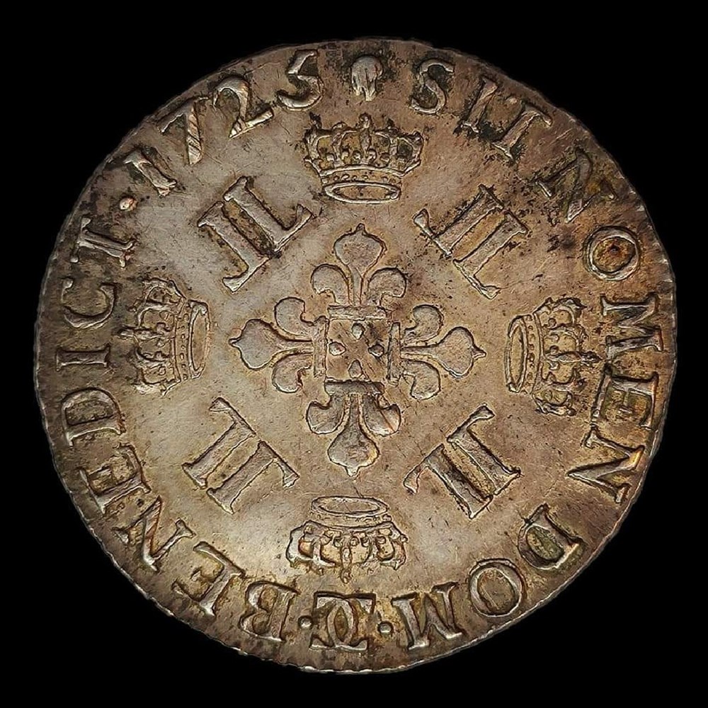 monnaies europe medievale france royales 1 2 ecu 1725 aux 8 l ms63