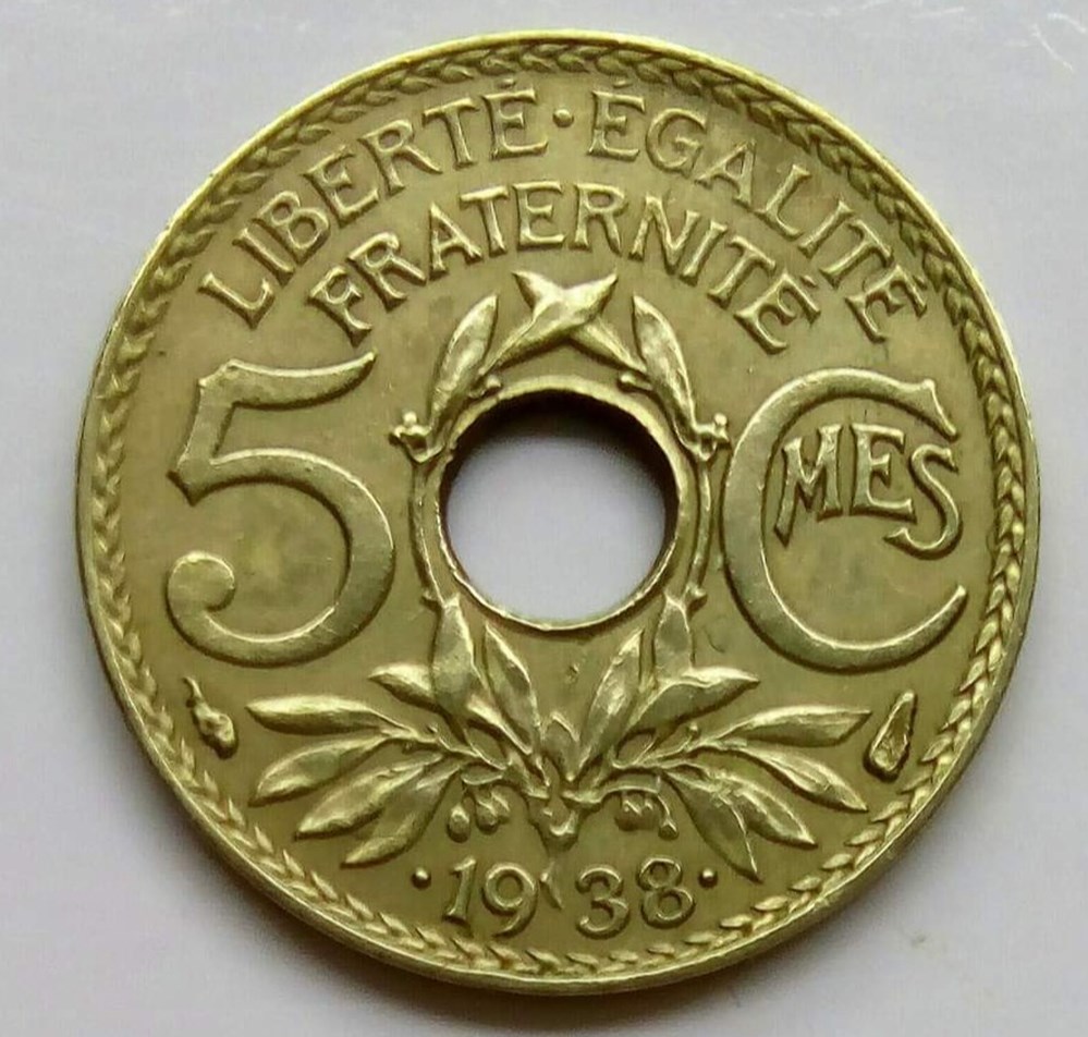 5 centimes • 1938 • étoile monnaies monde france 5 centimes 1938 etoile