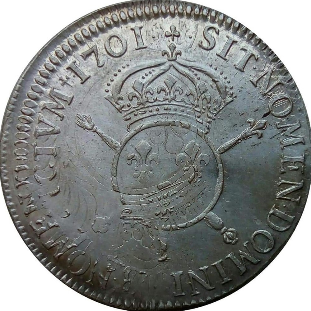 1/2 écu 1701 I aux insignes monnaies europe medievale france royales 1 2 ecu 1701 i aux insignes