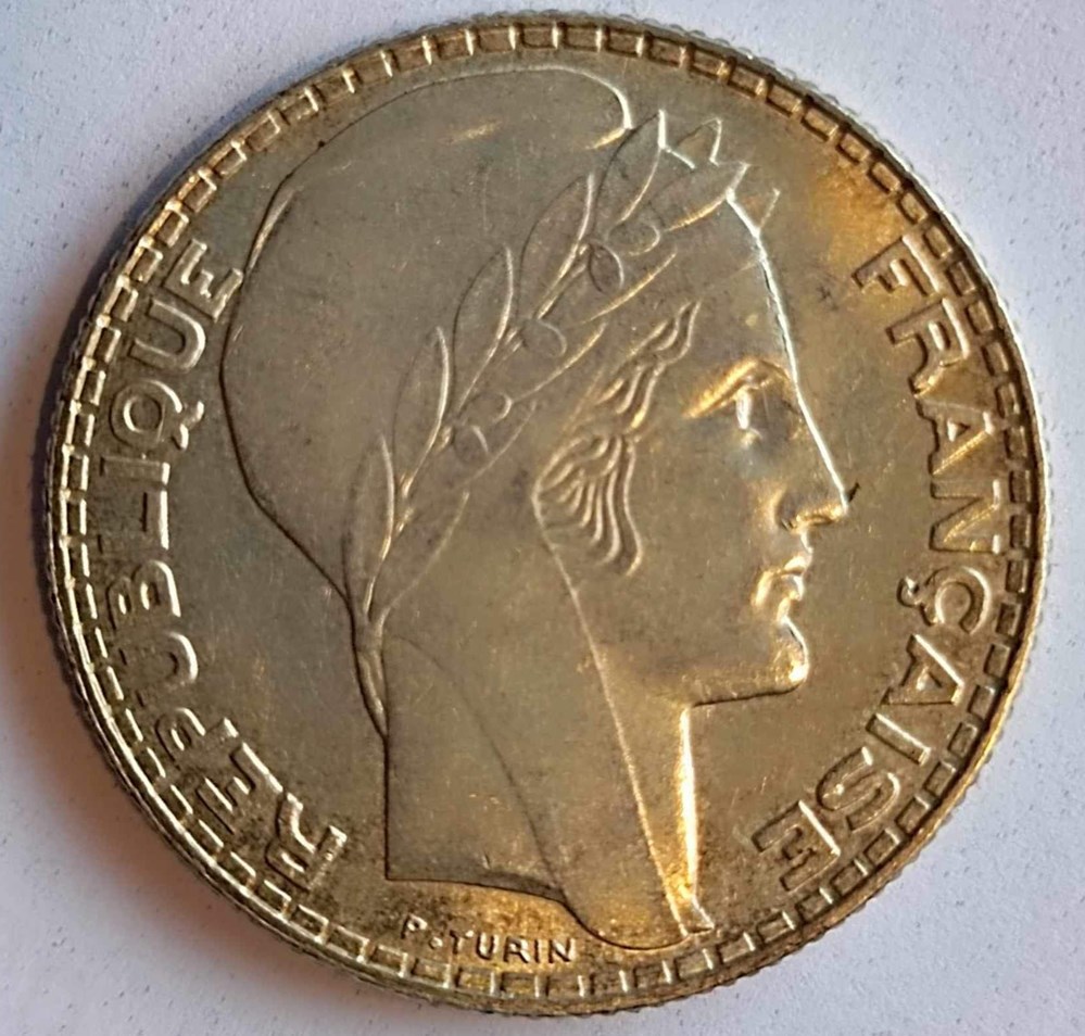 10 francs 1937 monnaies monde france 10 francs 1937