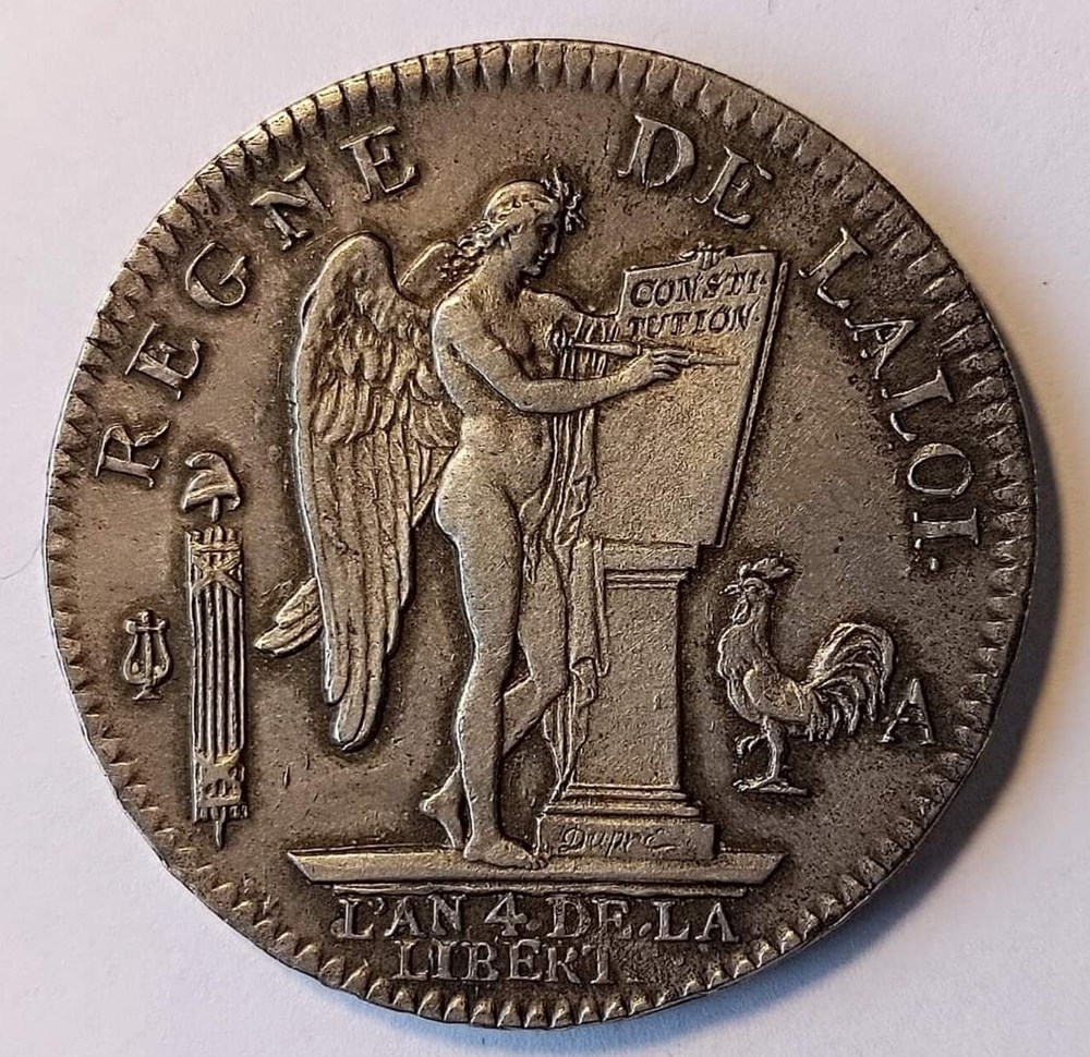monnaies europe medievale france royales ecu 1792 a au genie au58