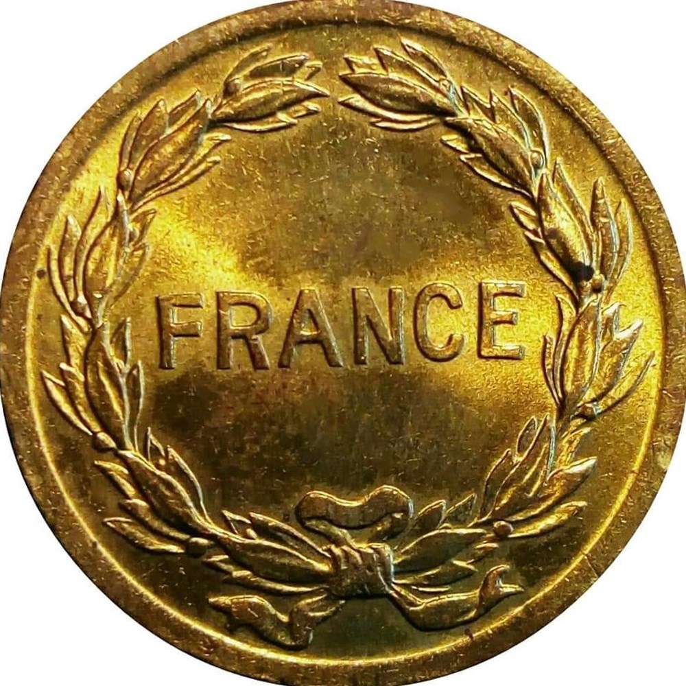 2 francs 1944 monnaies monde france 2 francs 1944
