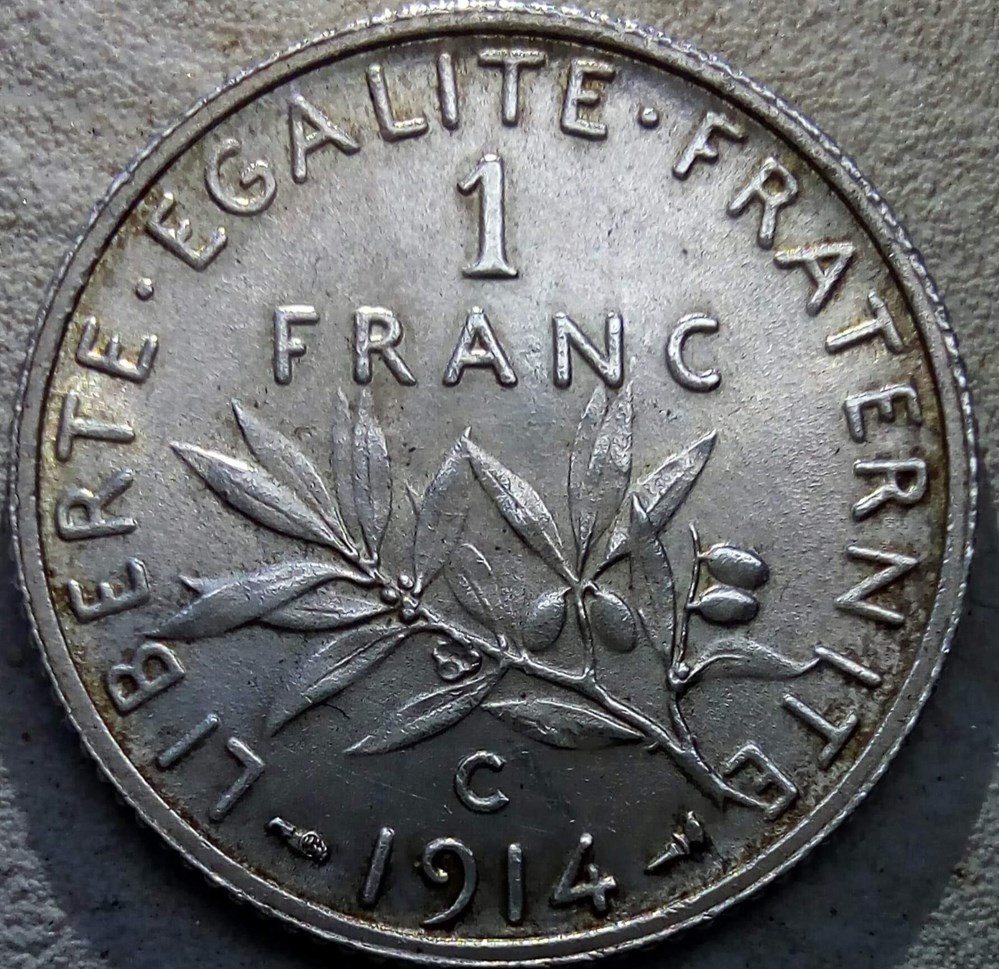 monnaies monde france 1 franc 1914 c