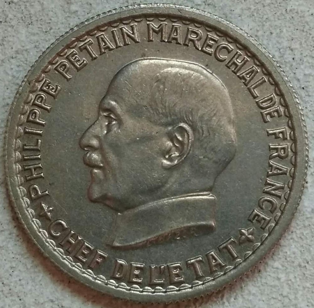 5 francs 1941 Pétain monnaies monde france 5 francs 1941 petain