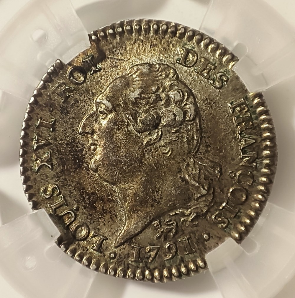 15 sols 1791 A léopard MS62 monnaies europe medievale france royales 15 sols 1791 a leopard ms62