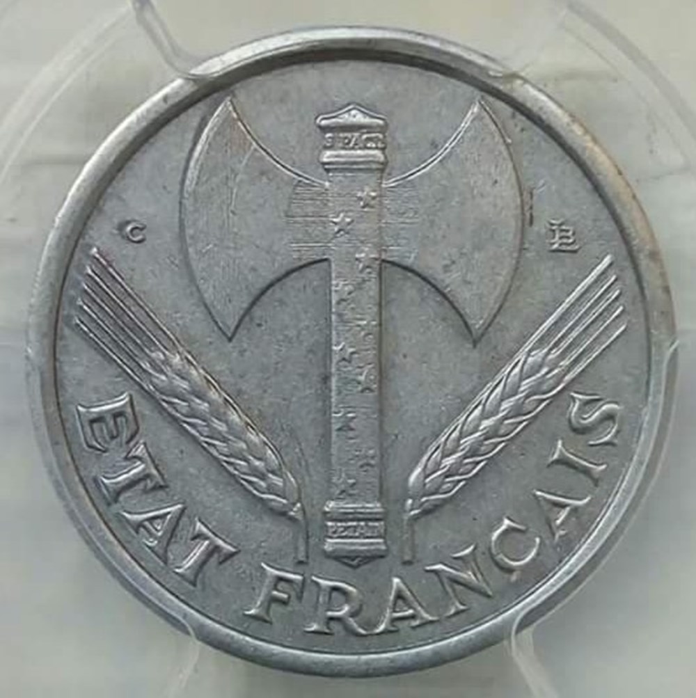 monnaies monde france 1 franc 1944 petit c au58