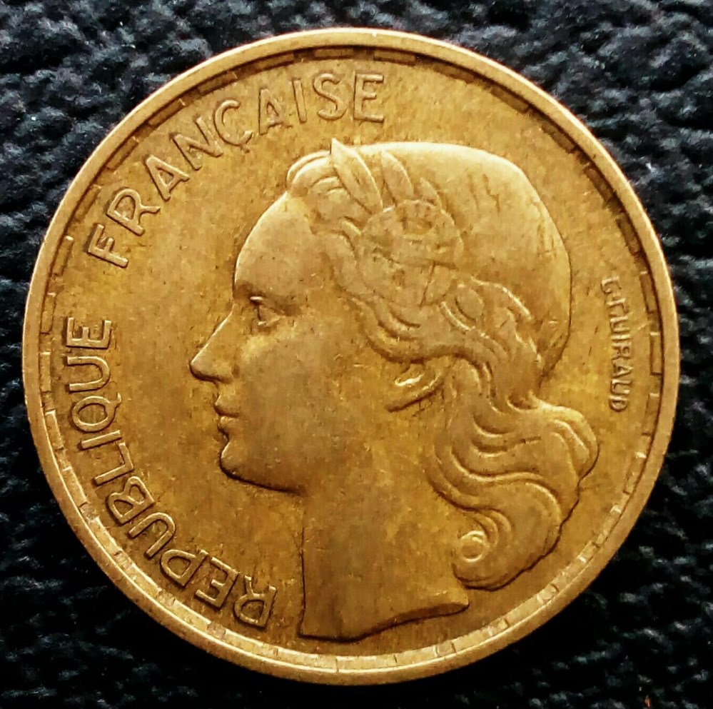 20 francs 1954 B monnaies monde france 20 francs 1954 b
