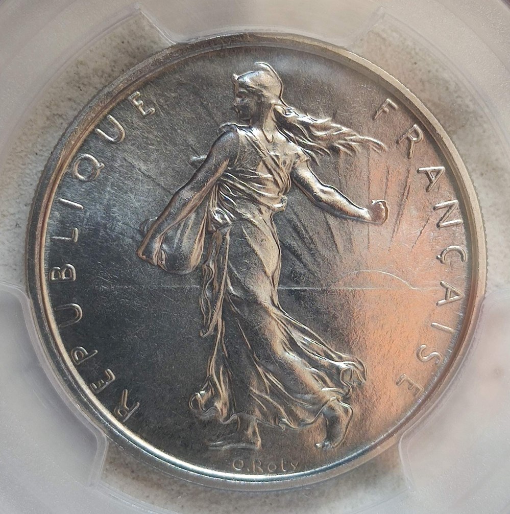 5 francs 1967 pré-série nickel MS68 monnaies monde france 5 francs 1967 pre serie nickel ms68