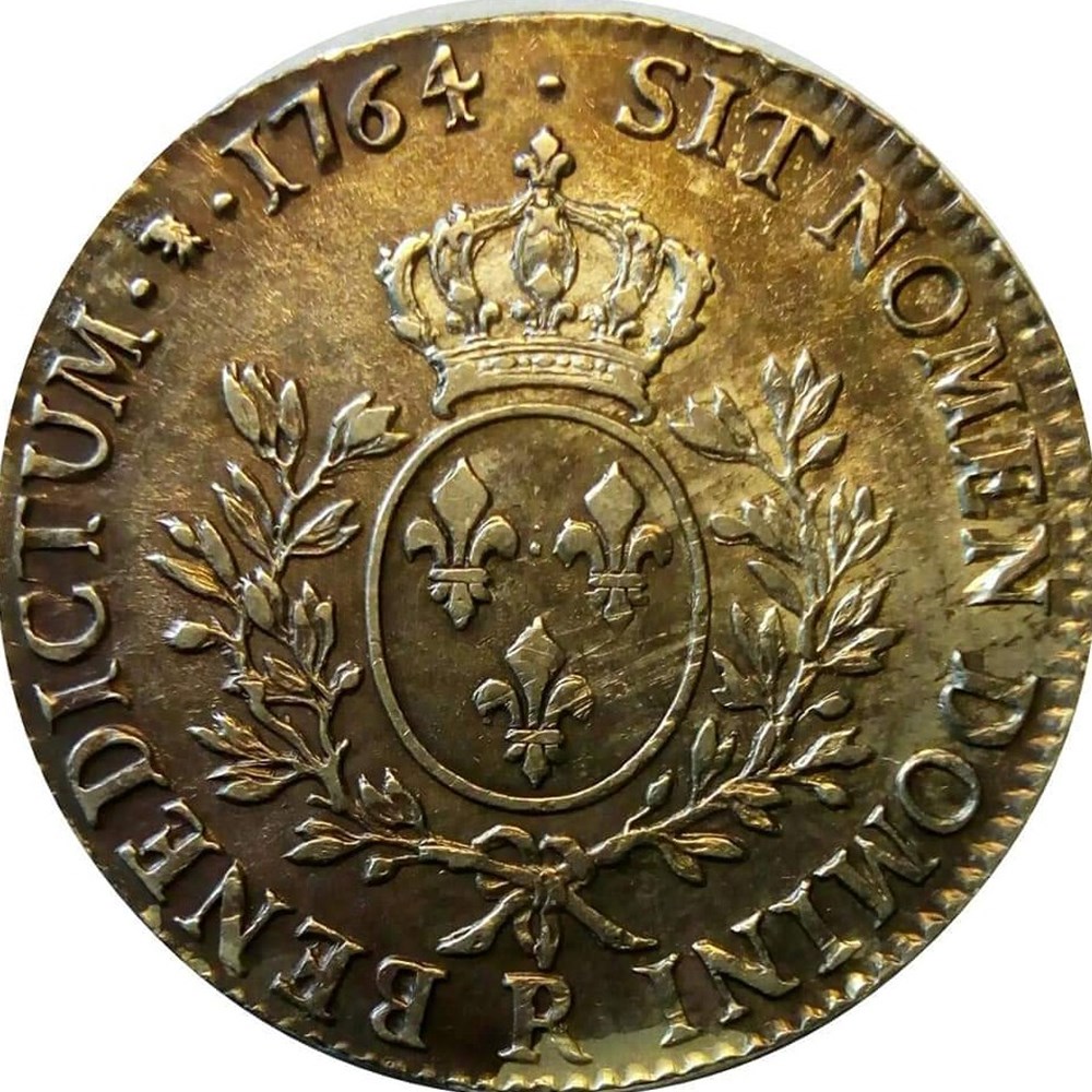 Écu 1764 R au bandeau monnaies europe medievale france royales ecu 1764 r au bandeau