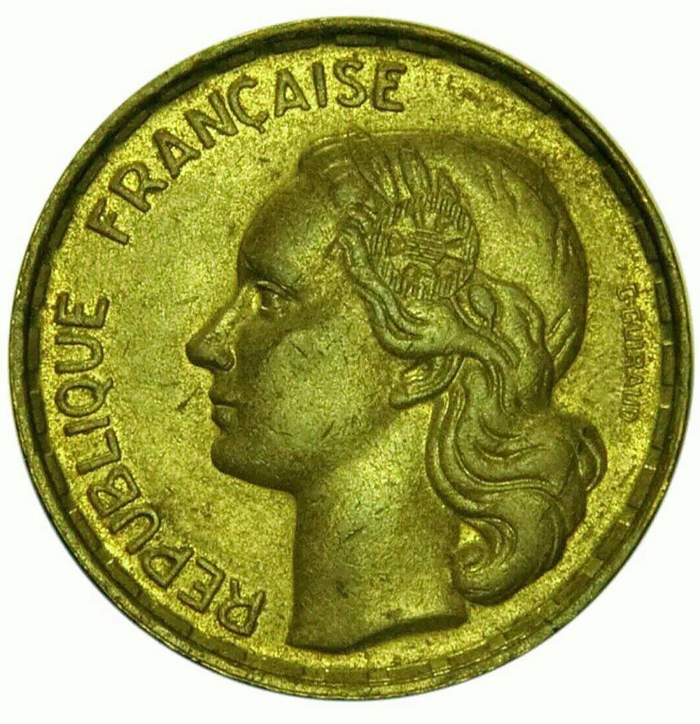 50 francs 1958 monnaies monde france 50 francs 1958