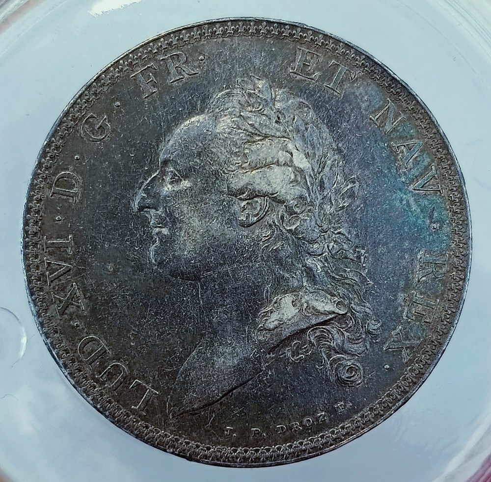 Écu de Calonne 1786 A frappe d'époque 6 viroles PF45 monnaies europe medievale france royales ecu de calonne 1786 a frappe epoque 6 viroles pf45