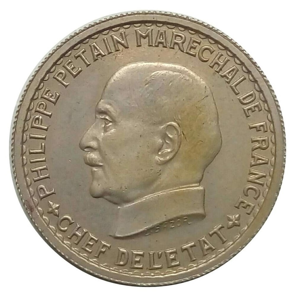 5 francs 1941 essai Pétain monnaies monde france 5 francs 1941 essai petain