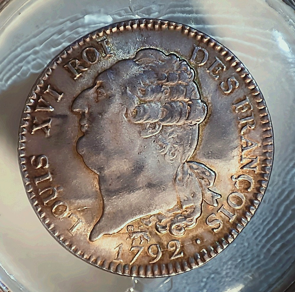 Écu 1792 A au génie monnaies europe medievale france royales ecu 1792 a au genie