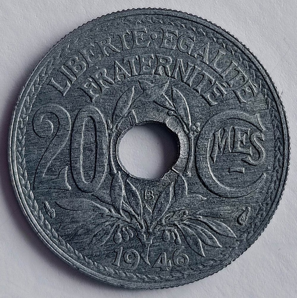 20 centimes 1946 B monnaies monde france 20 centimes 1946 b