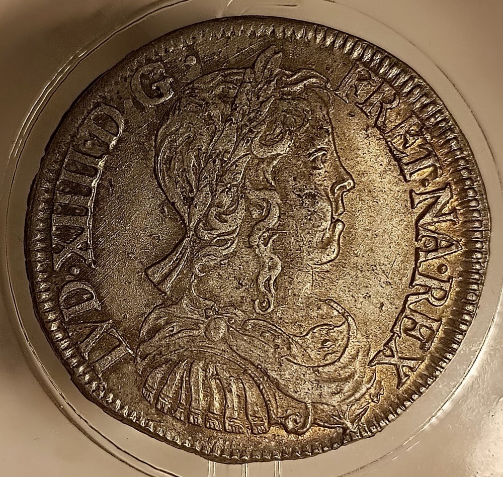 1/2 écu 1650 H à la mèche longue monnaies europe medievale france royales 1 2 ecu 1650 h a la meche longue