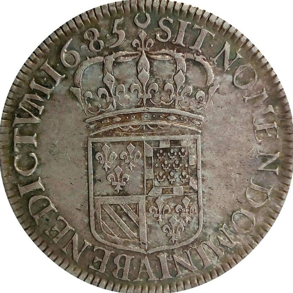1/2 écu 1685 A de Flandres monnaies europe medievale france royales 1 2 ecu 1685 a de flandres