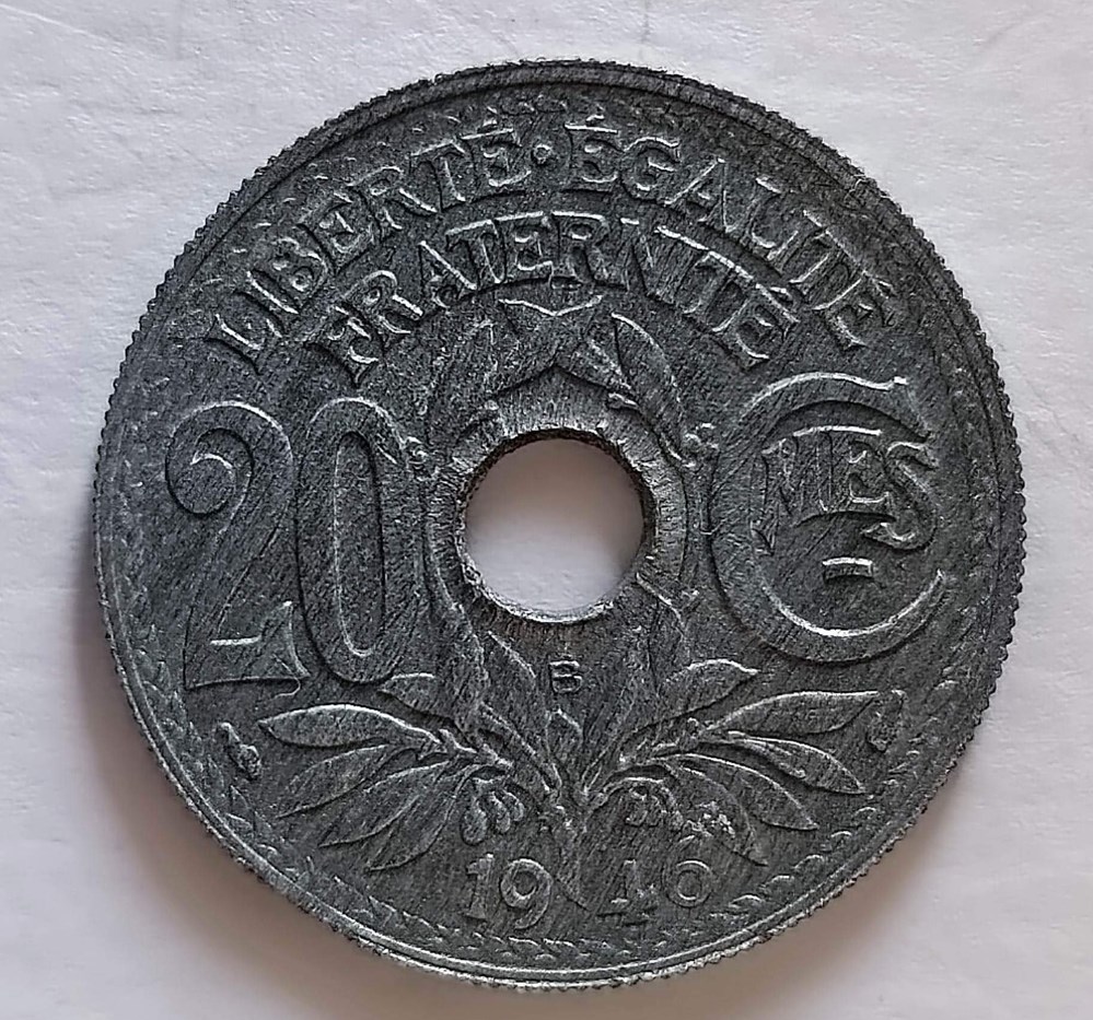 20 centimes 1946 B monnaies monde france 20 centimes 1946 b