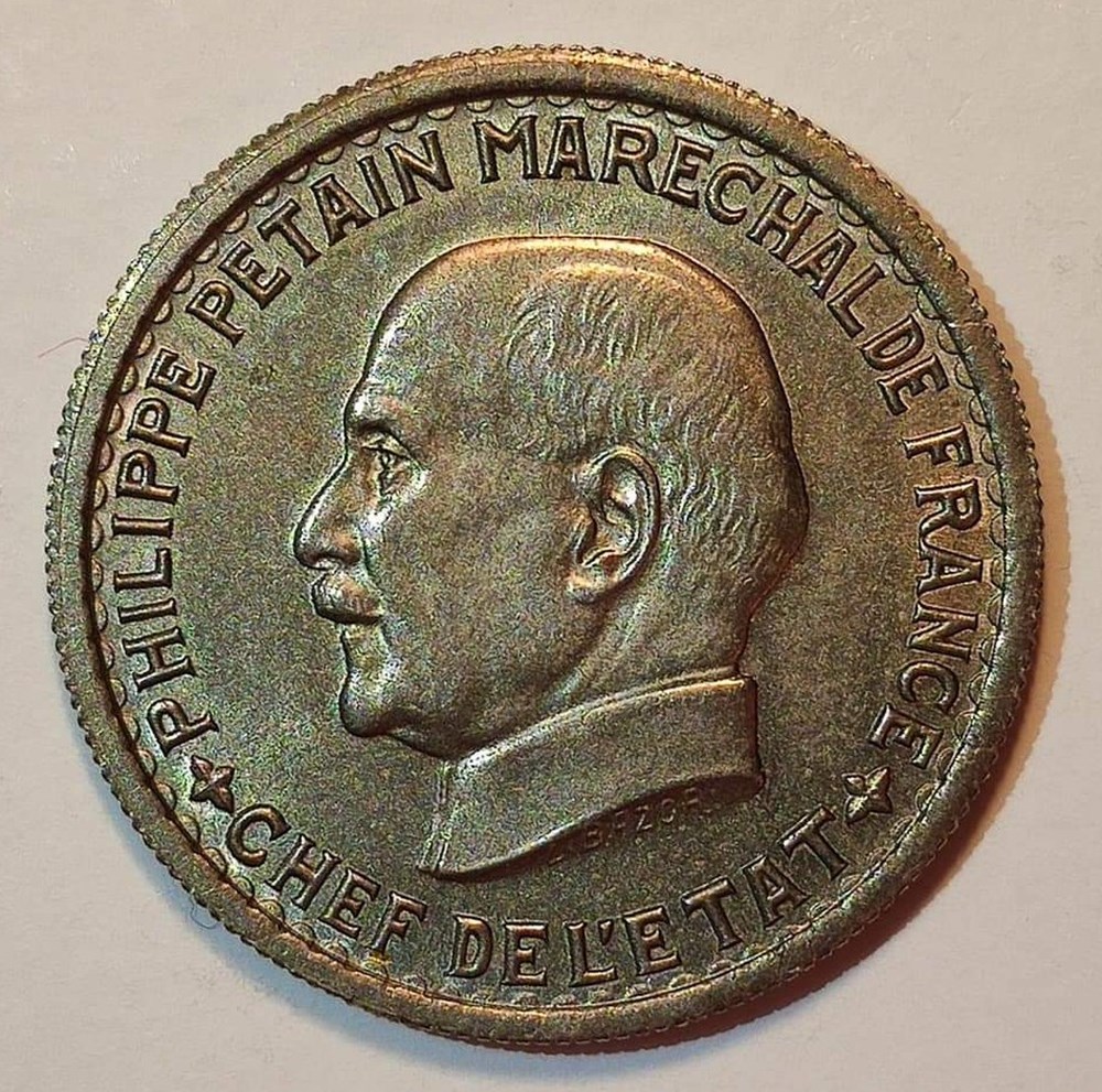 5 francs 1941 Pétain monnaies monde france 5 francs 1941 petain