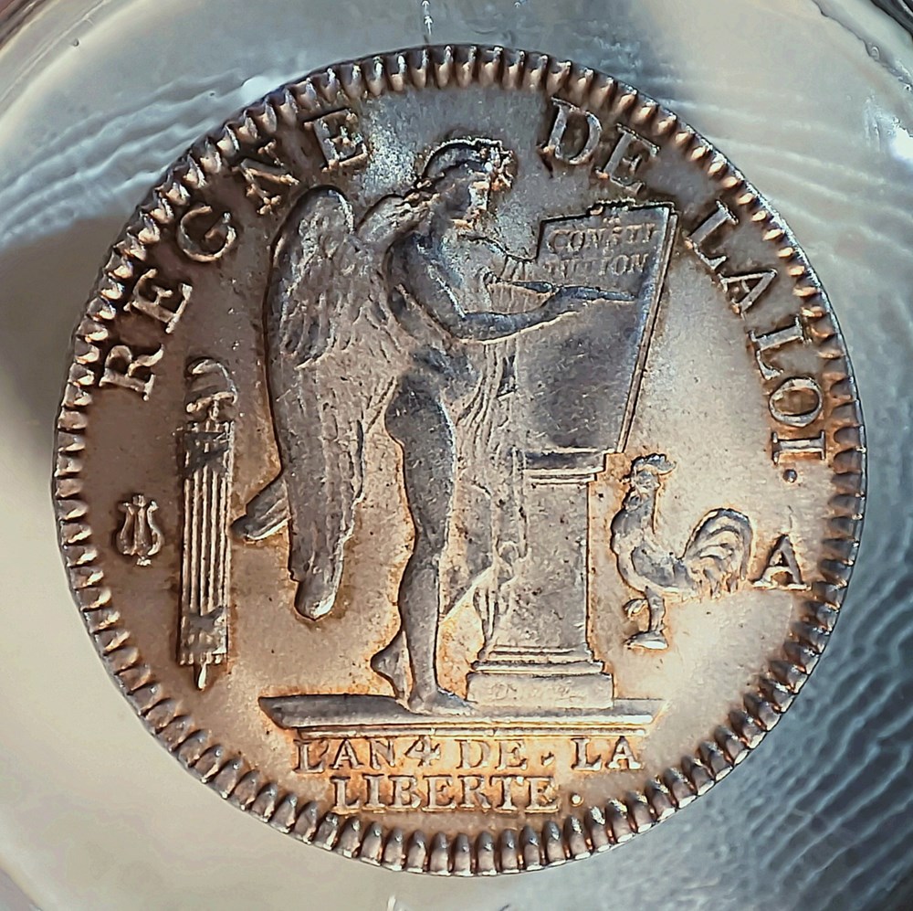 Écu 1792 A au génie monnaies europe medievale france royales ecu 1792 a au genie