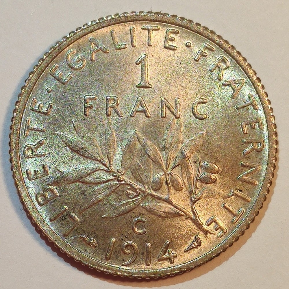 1 franc 1914 C monnaies monde france 1 franc 1914 c