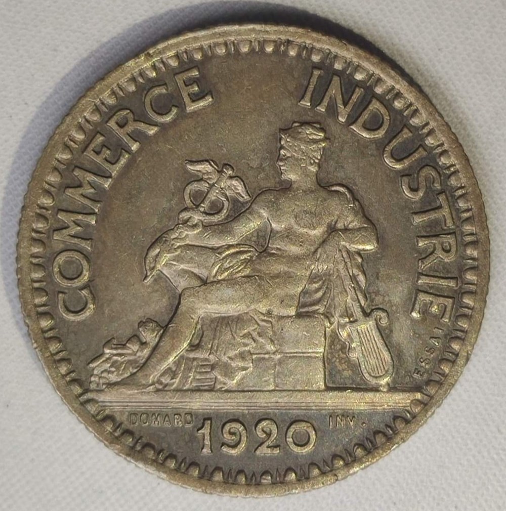2 francs 1920 essai argent à 800/1000 monnaies monde france 2 francs 1920 essai argent a 800 1000