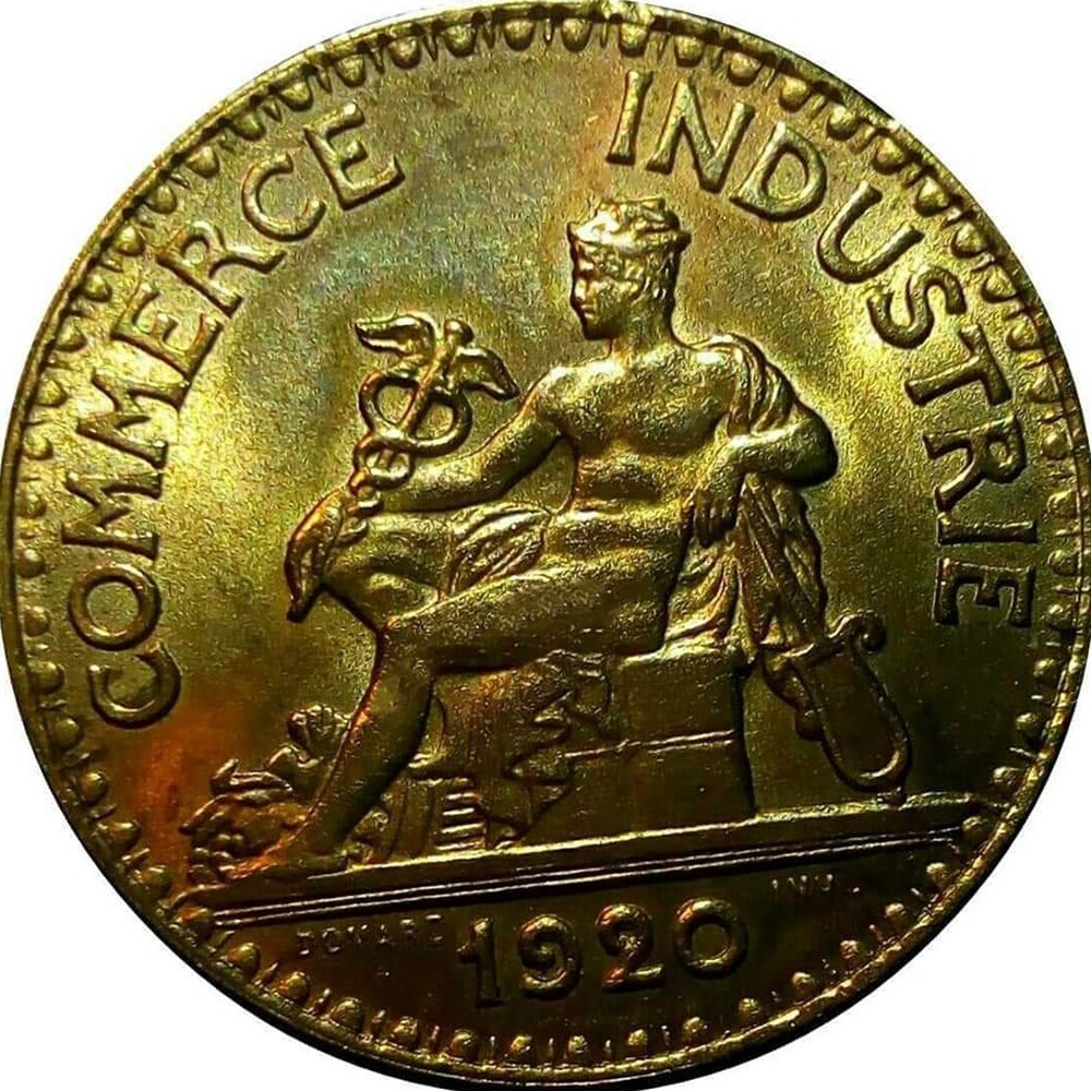 2 francs 1920 monnaies monde france 2 francs 1920