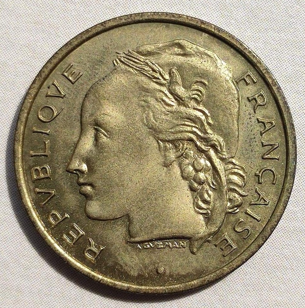 20 francs 1950 Guzman pré-serie concours monnaies monde france 20 francs 1950 guzman pre serie concours