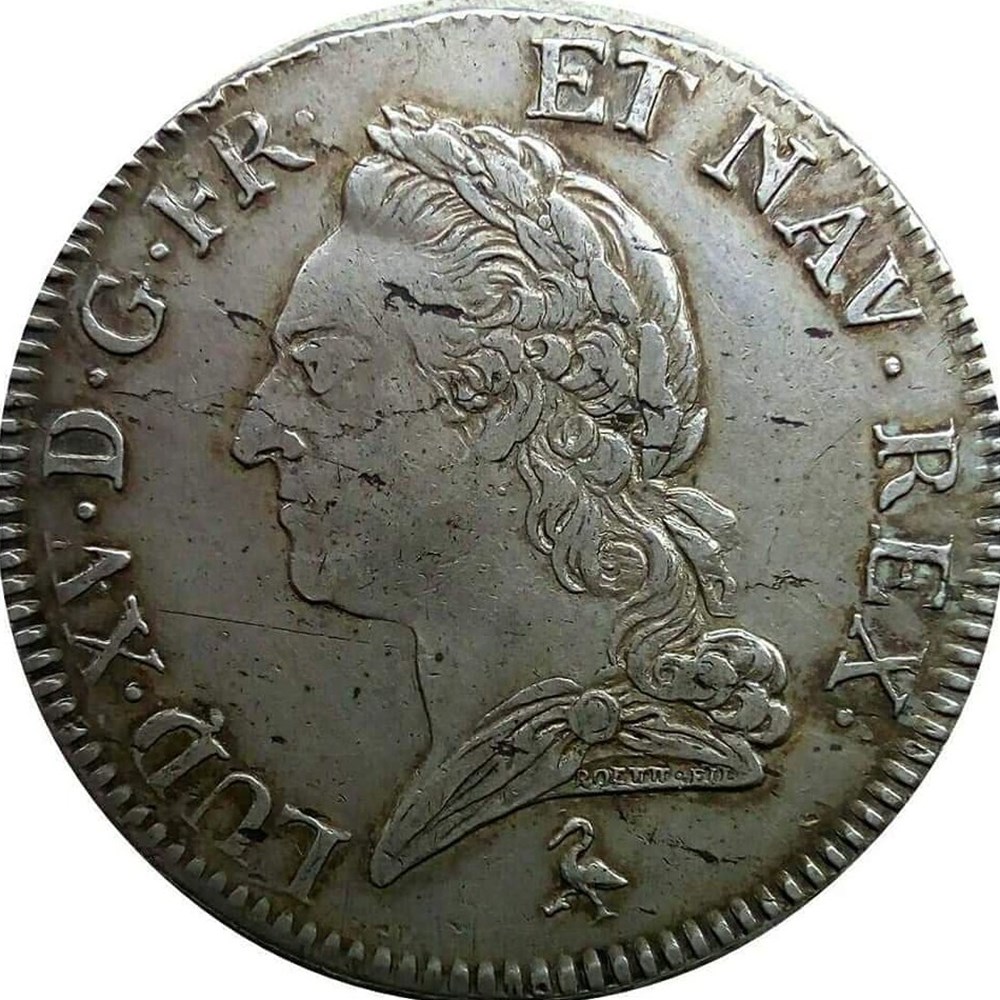 Écu 1771 A à la vieille tête monnaies europe medievale france royales ecu 1771 a a la vieille tete